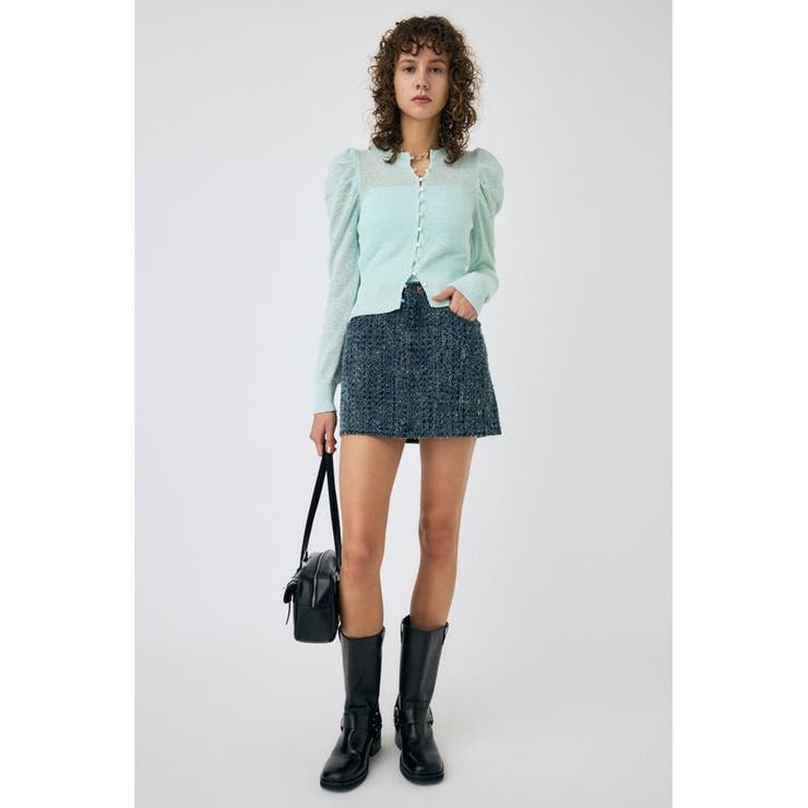 BLU | FLUFFY デニムミニスカート | MOUSSY OUTLET