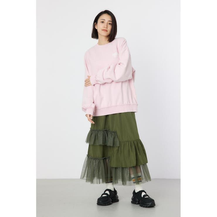 ダメージCROWNアップリケスウェット | RODEO CROWNS WIDE BOWL | 詳細画像18 