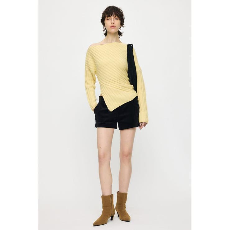 ASYMMETRY RIB ニット | MOUSSY OUTLET | 詳細画像3 