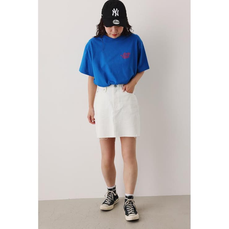WHT | V／L デニムショートスカート | RODEO CROWNS WIDE BOWL