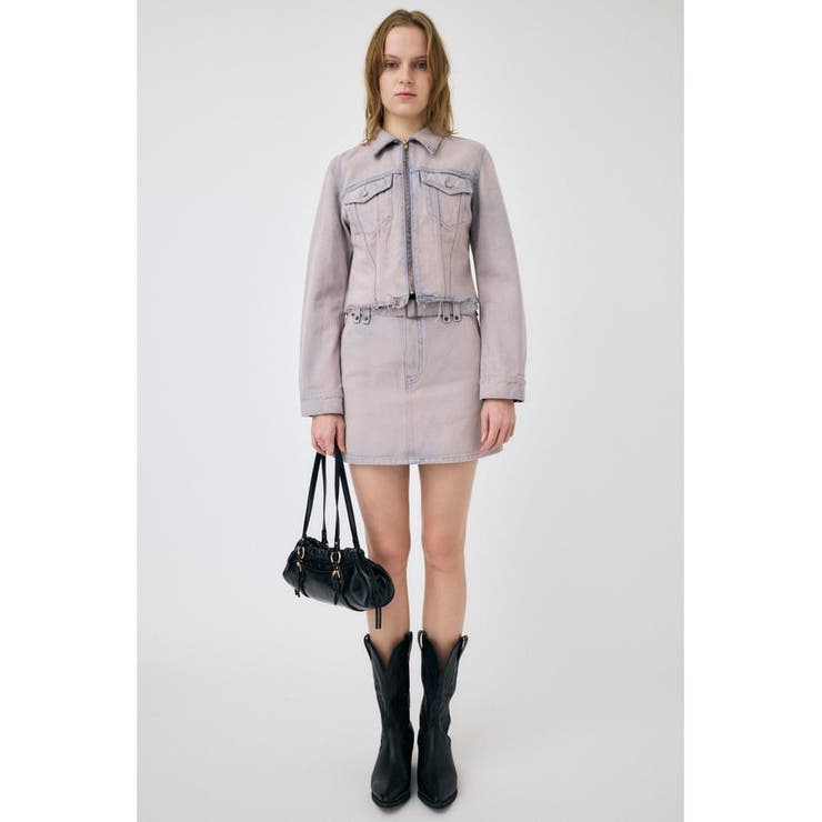 BELTED DENIM ミニスカート | MOUSSY OUTLET | 詳細画像4 