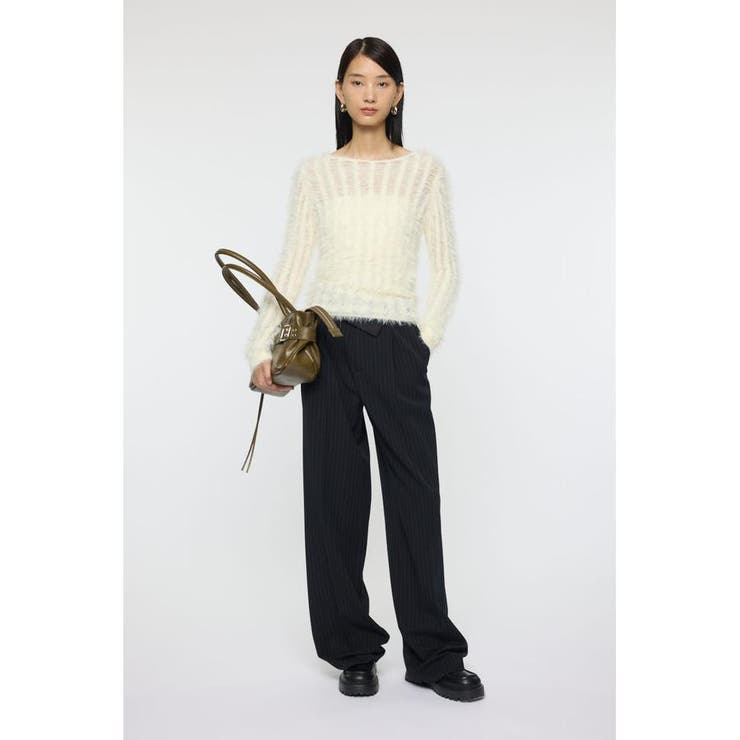 SHEER SHAGGY ロングスリーブニット | MOUSSY OUTLET | 詳細画像1 