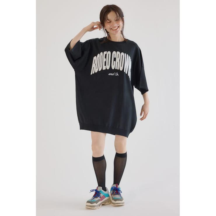 CURVE LOGOコンビニットワンピース | RODEO CROWNS WIDE BOWL | 詳細画像9 