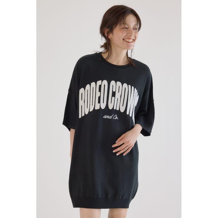 CURVE LOGOコンビニットワンピース | RODEO CROWNS WIDE BOWL | 詳細画像12 