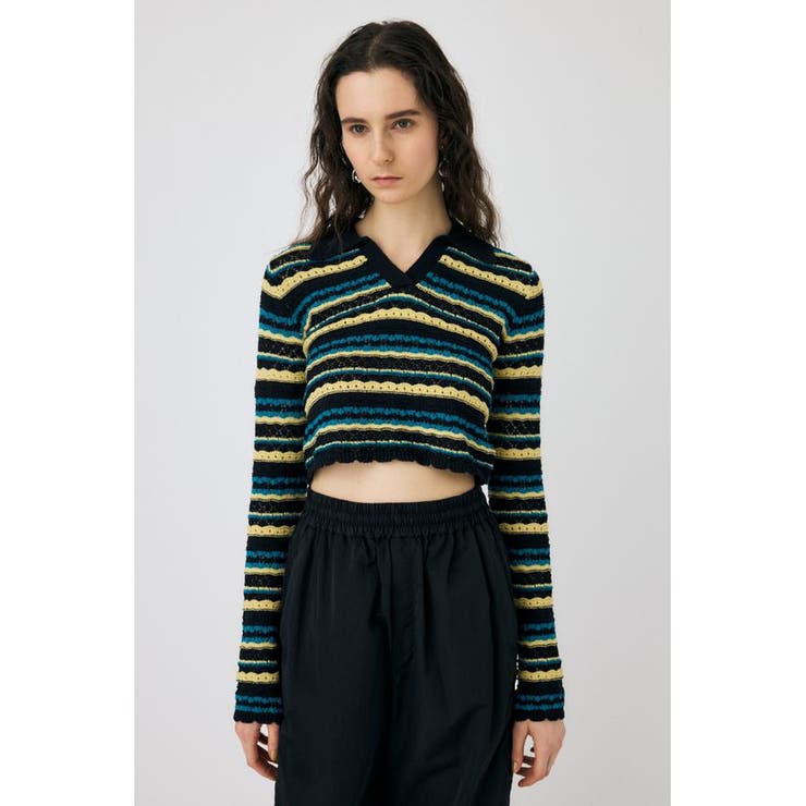 CROCHET SHIRT ニット | MOUSSY OUTLET | 詳細画像3 