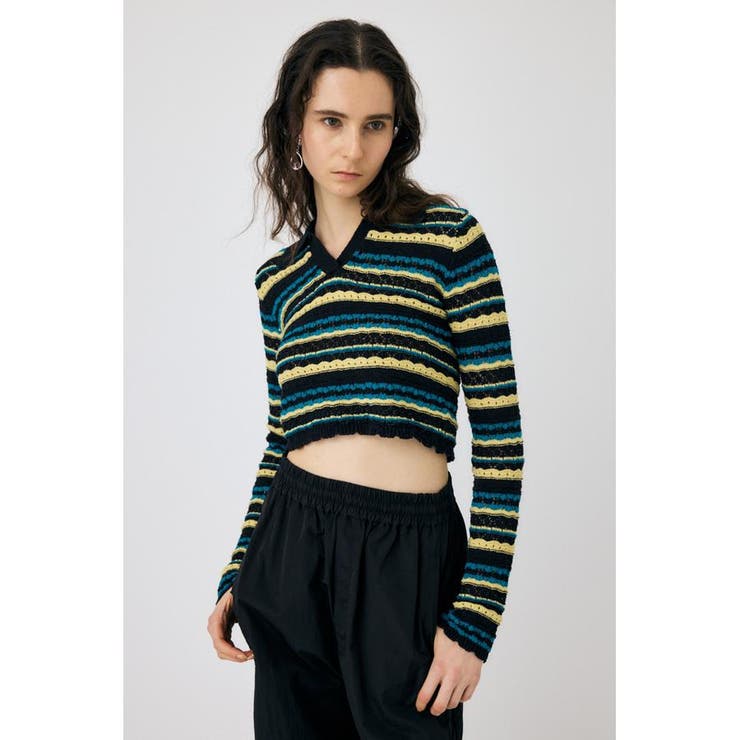 CROCHET SHIRT ニット | MOUSSY OUTLET | 詳細画像4 