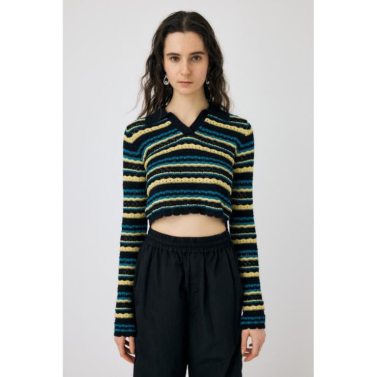 CROCHET SHIRT ニット | MOUSSY OUTLET | 詳細画像5 