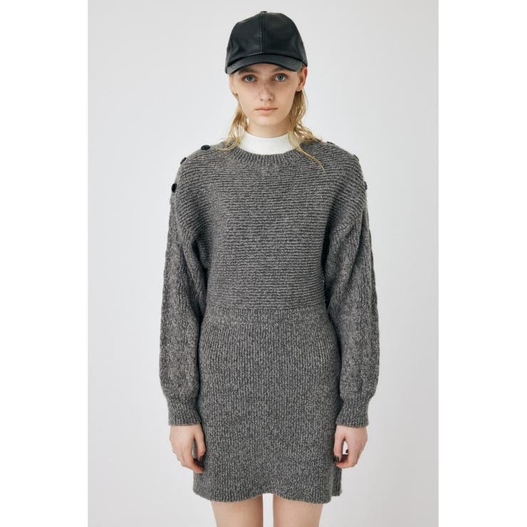 SHOULDER BUTTON ミニドレス | MOUSSY OUTLET | 詳細画像31 