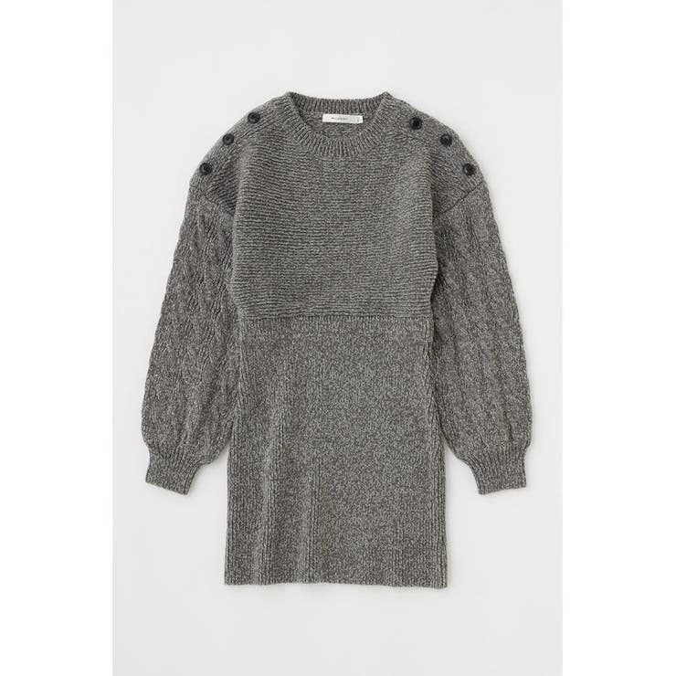 SHOULDER BUTTON ミニドレス | MOUSSY OUTLET | 詳細画像32 