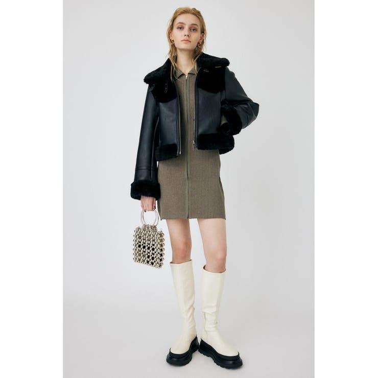 ZIP UP LS MINI ドレス | MOUSSY OUTLET | 詳細画像12 
