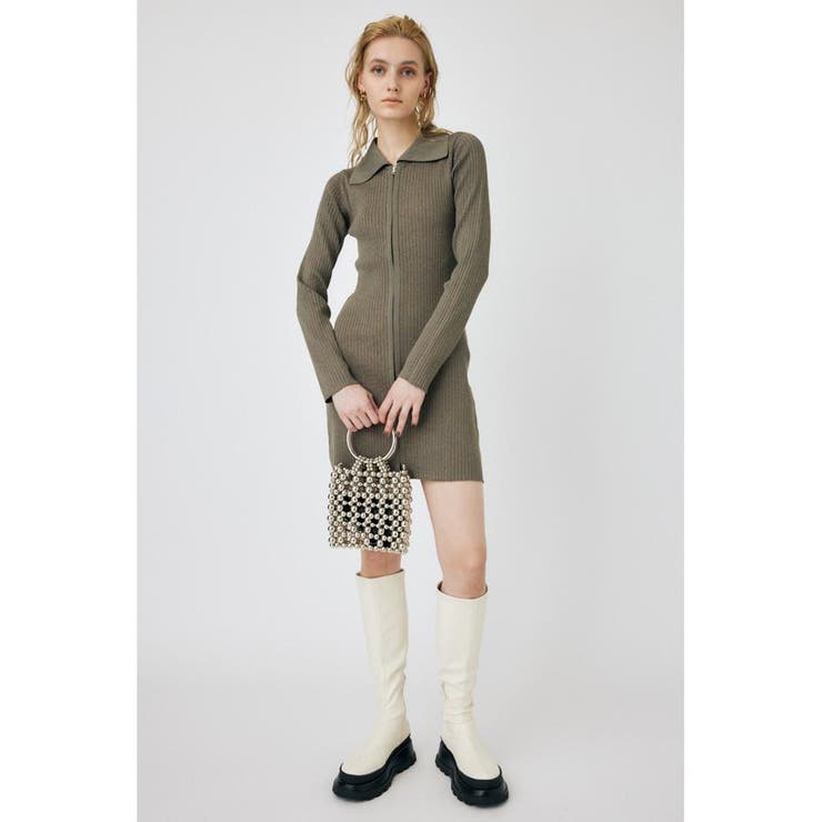 ZIP UP LS MINI ドレス | MOUSSY OUTLET | 詳細画像14 