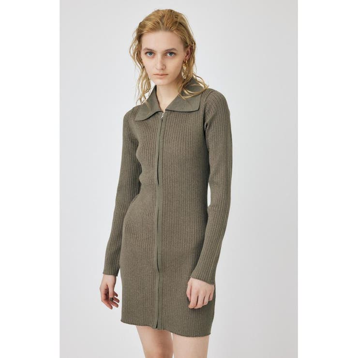 ZIP UP LS MINI ドレス | MOUSSY OUTLET | 詳細画像18 