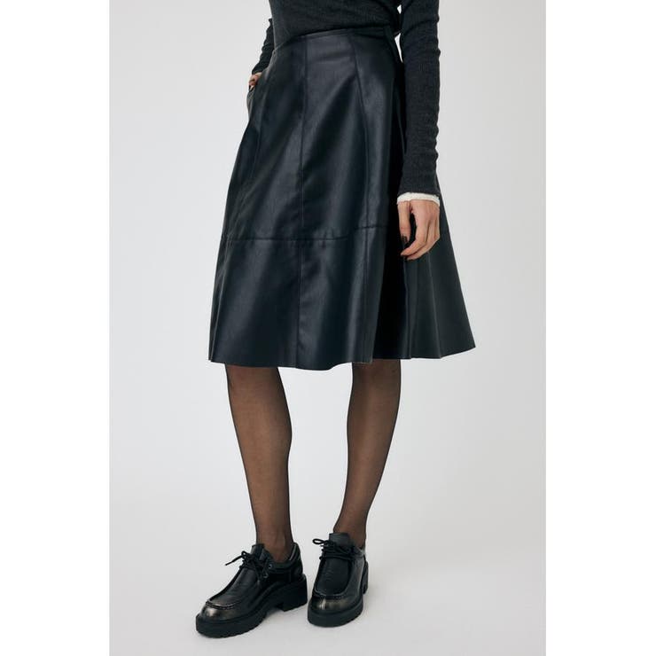 F/LEATHER フレアスカート | MOUSSY OUTLET | 詳細画像6 