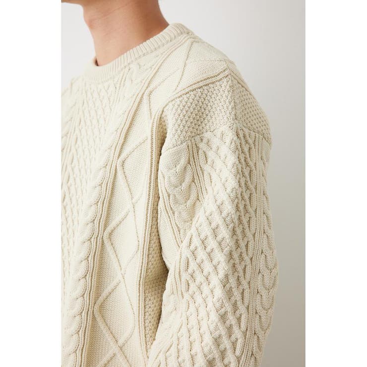 A-LIGHT KNIT ケーブルトップス | RODEO CROWNS WIDE BOWL | 詳細画像10 