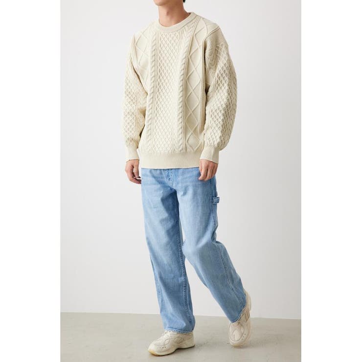 A-LIGHT KNIT ケーブルトップス | RODEO CROWNS WIDE BOWL | 詳細画像7 