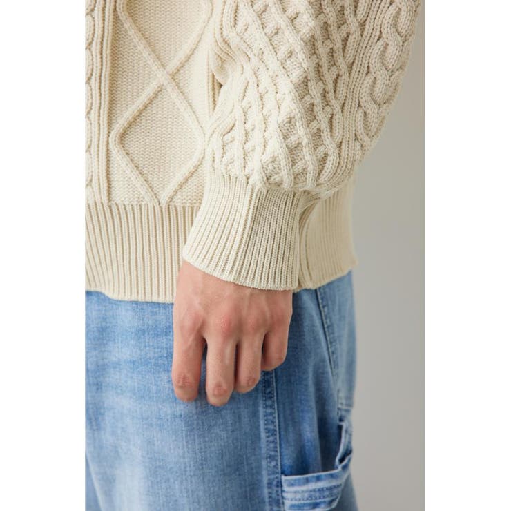 A-LIGHT KNIT ケーブルトップス | RODEO CROWNS WIDE BOWL | 詳細画像11 