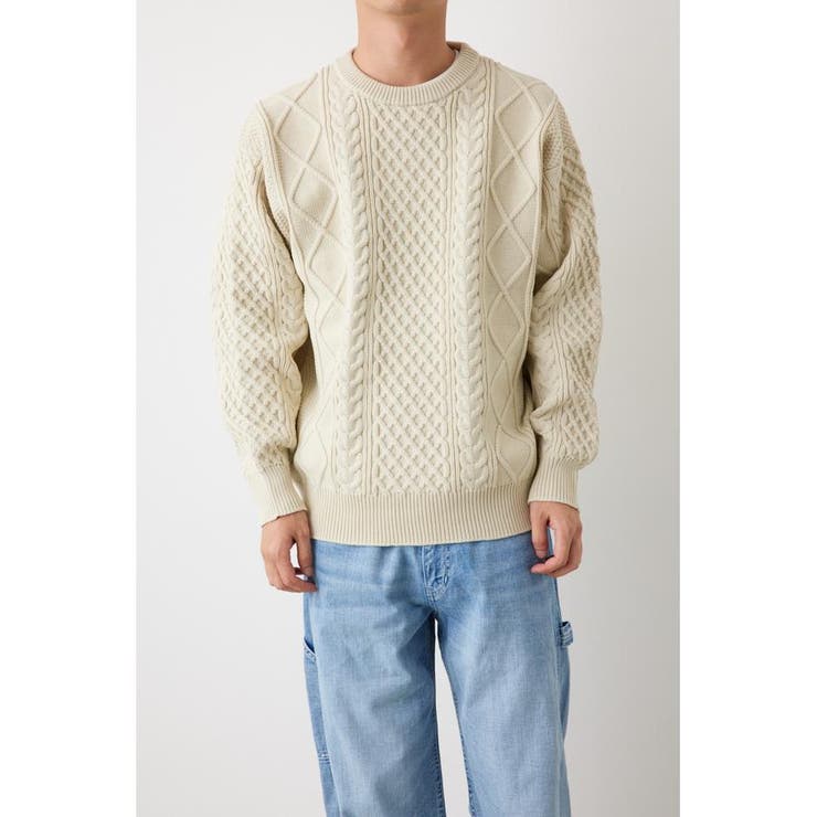 A-LIGHT KNIT ケーブルトップス | RODEO CROWNS WIDE BOWL | 詳細画像2 