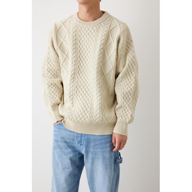 IVOY3 | A-LIGHT KNIT ケーブルトップス | RODEO CROWNS WIDE BOWL