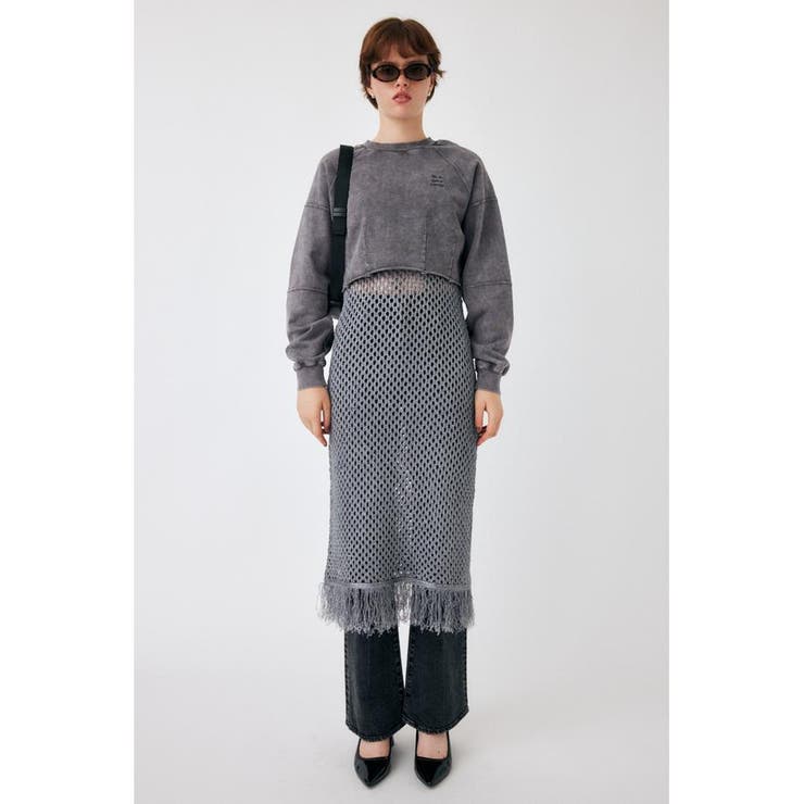 MESH FRINGE ニットドレス | MOUSSY OUTLET | 詳細画像19 
