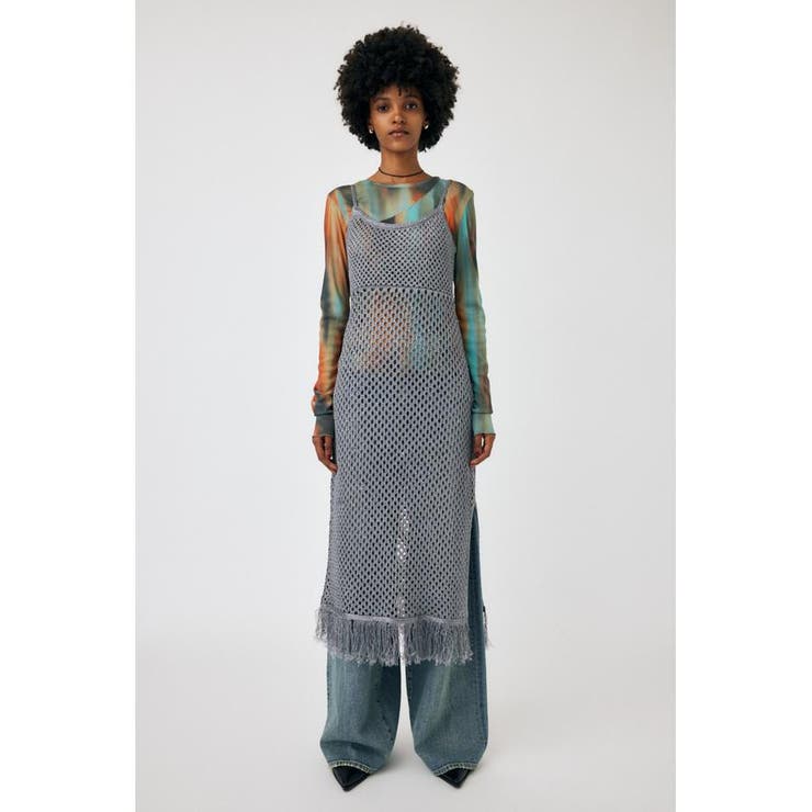 MESH FRINGE ニットドレス | MOUSSY OUTLET | 詳細画像10 