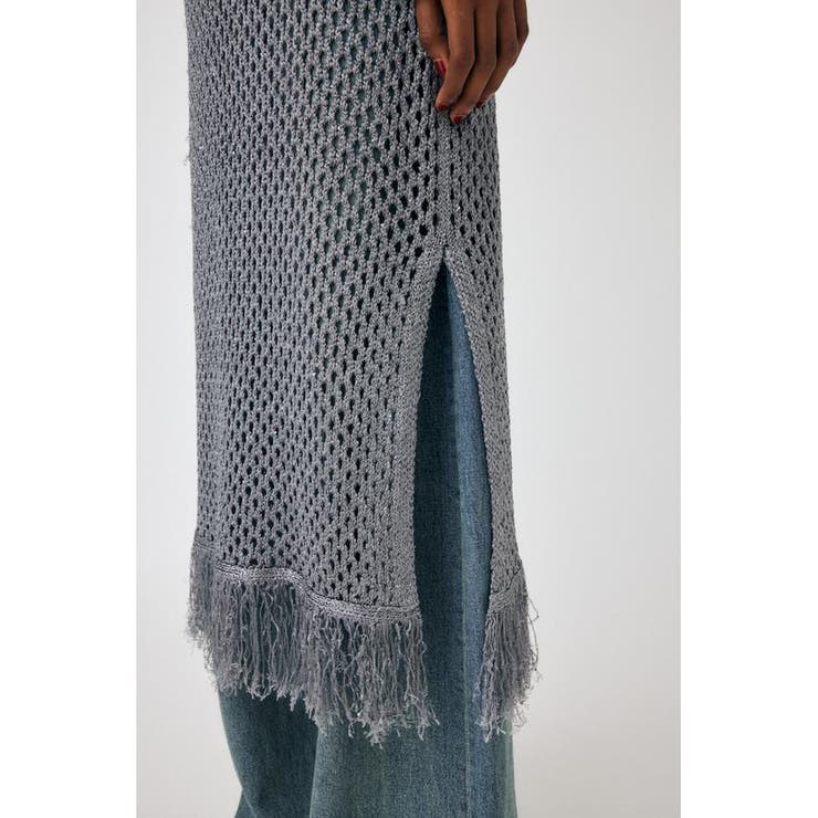 MESH FRINGE ニットドレス | MOUSSY OUTLET | 詳細画像16 