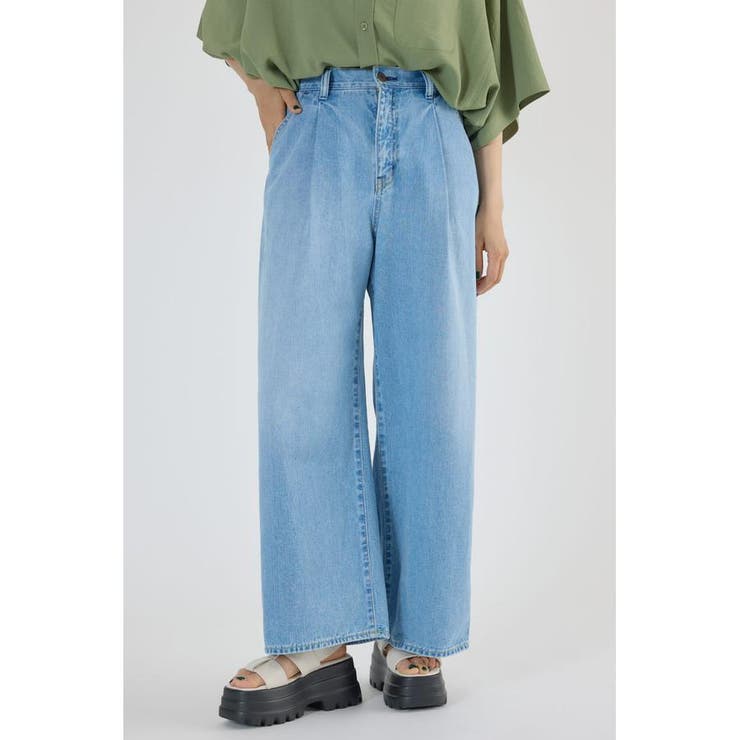 L/BLU1 | タックデニム | RODEO CROWNS WIDE BOWL