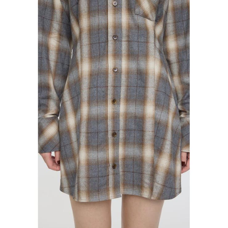 CHECK SHIRT ドレス | MOUSSY OUTLET | 詳細画像13 