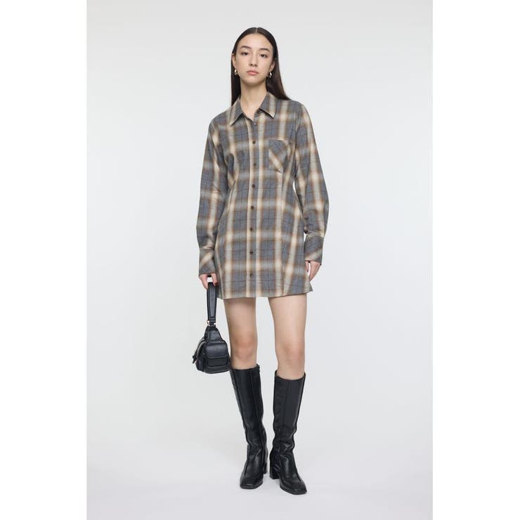 CHECK SHIRT ドレス | MOUSSY OUTLET | 詳細画像1 