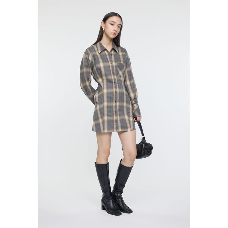 CHECK SHIRT ドレス | MOUSSY OUTLET | 詳細画像2 