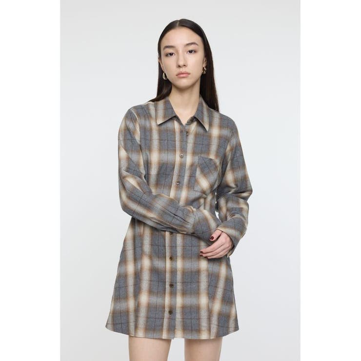 CHECK SHIRT ドレス | MOUSSY OUTLET | 詳細画像5 