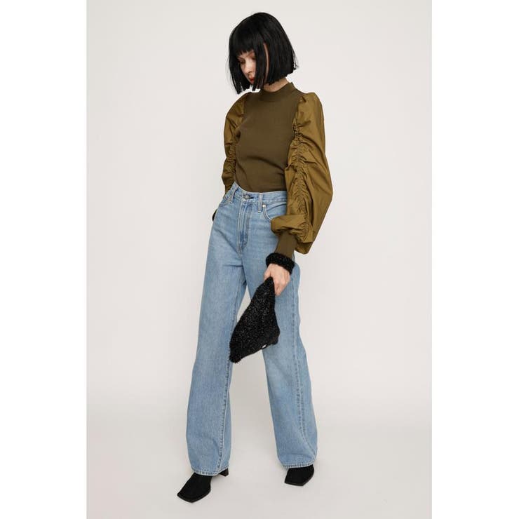 KNIT DOCKING トップス | SLY OUTLET | 詳細画像6 