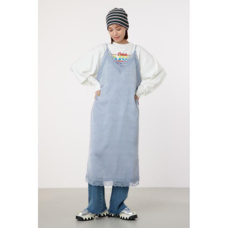 サテンレースキャミワンピース | RODEO CROWNS WIDE BOWL | 詳細画像9 