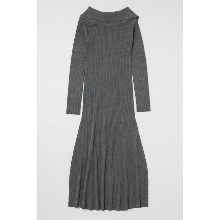 ASYMMETRY COLLAR KNIT ドレス | MOUSSY OUTLET | 詳細画像16 