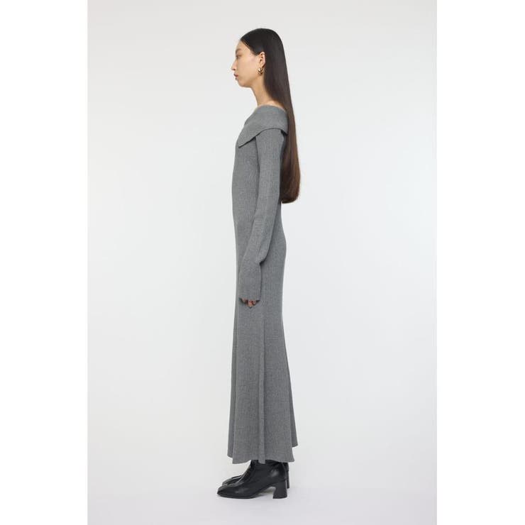 ASYMMETRY COLLAR KNIT ドレス | MOUSSY OUTLET | 詳細画像8 