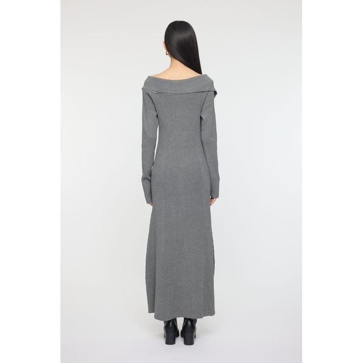 ASYMMETRY COLLAR KNIT ドレス | MOUSSY OUTLET | 詳細画像9 