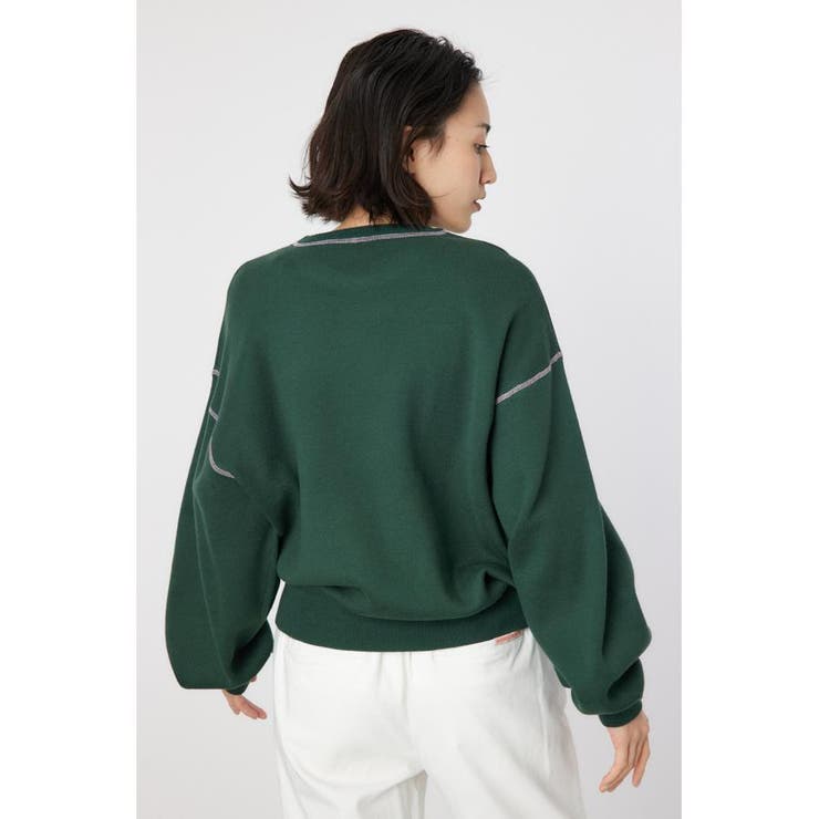 配色ステッチカレッジニットトップス | RODEO CROWNS WIDE BOWL | 詳細画像14 