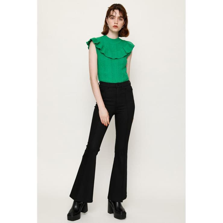 FRONT FRILL KNIT トップス | SLY OUTLET | 詳細画像14