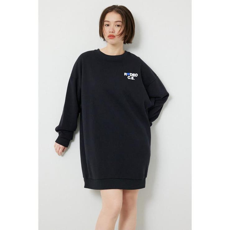 BLK | バックハートロゴワンピース | RODEO CROWNS WIDE BOWL