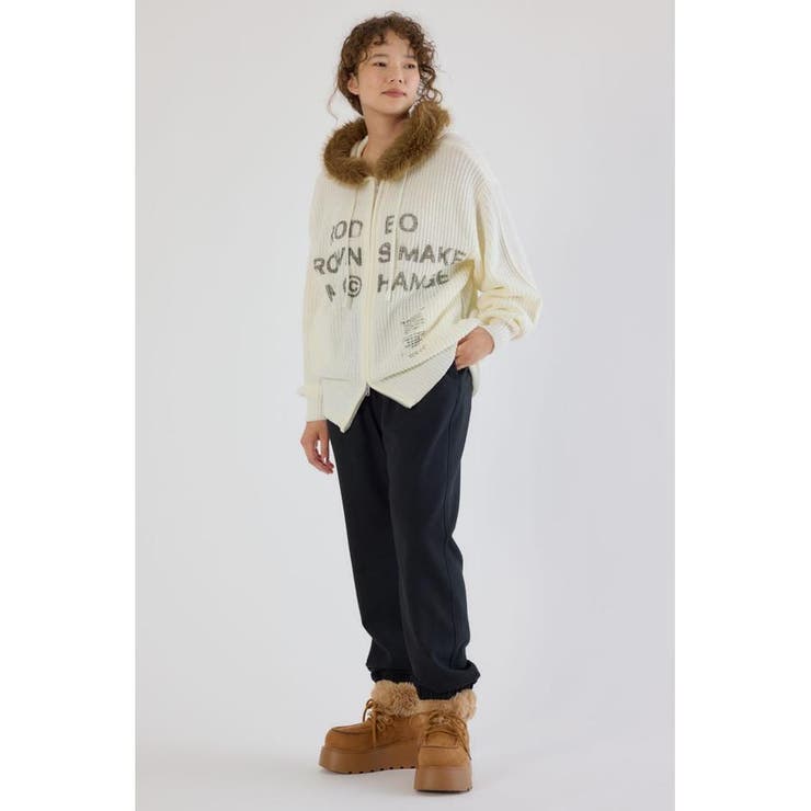 FADE LOGOニットジップフーディー | RODEO CROWNS WIDE BOWL | 詳細画像5 