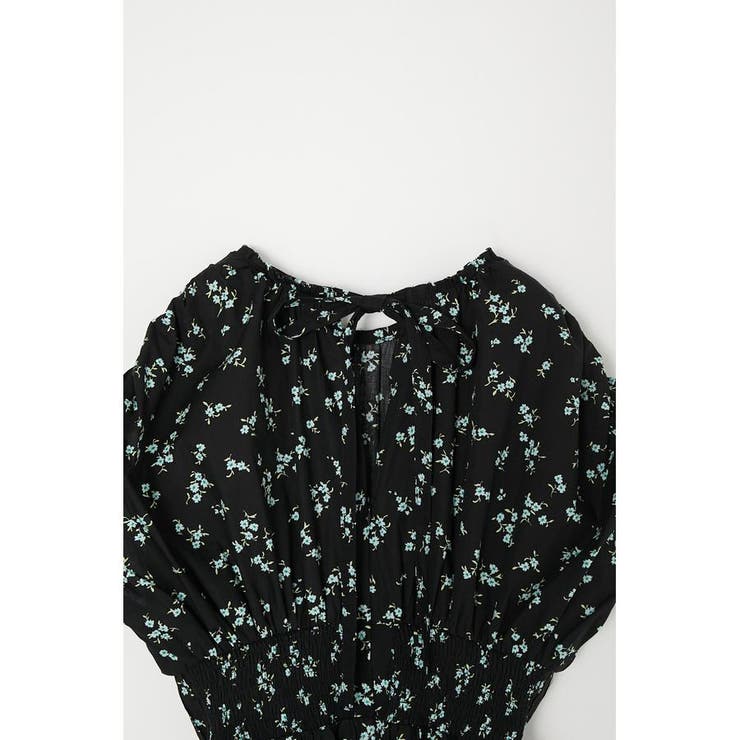 DRAWSTRING FLORAL ドレス[品番：BJLW0025582]｜MOUSSY OUTLET 