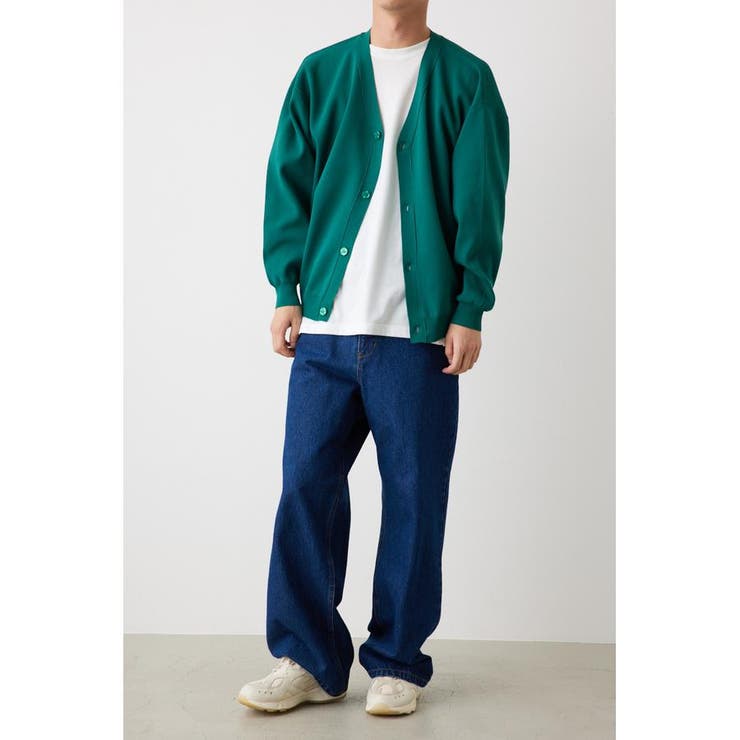 GRN | A-LIGHT KNIT プレーンカーディガン | RODEO CROWNS WIDE BOWL