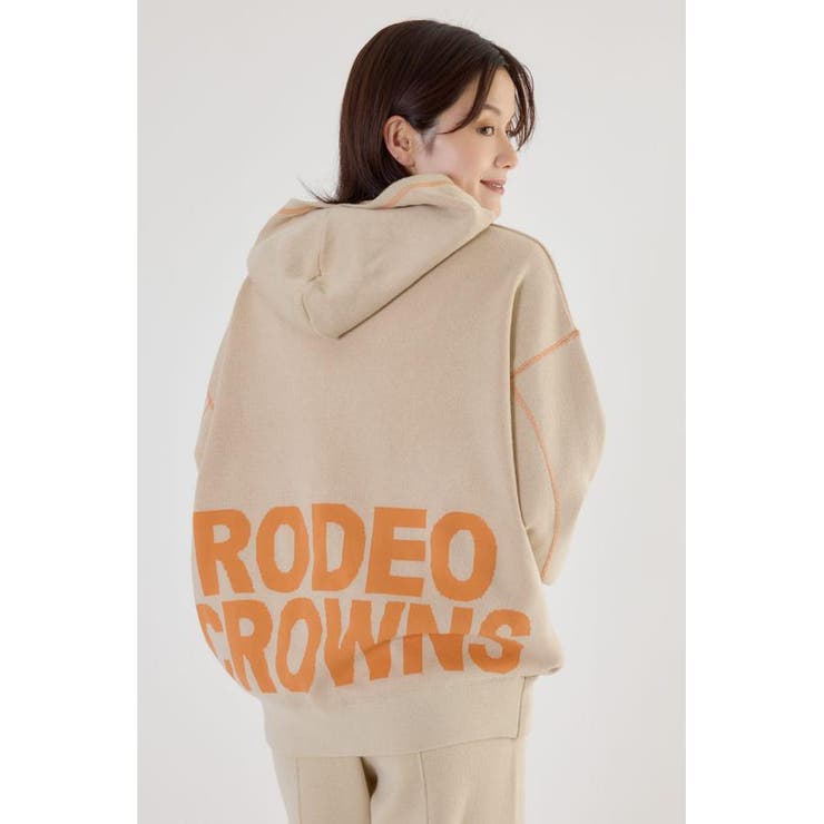 スウェットライクジャガードロゴフーディー | RODEO CROWNS WIDE BOWL | 詳細画像1 