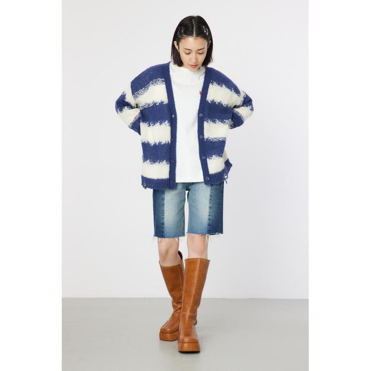 Grunge Border Knit カーディガン | RODEO CROWNS WIDE BOWL | 詳細画像22 
