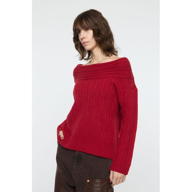OVER RIB OFF SHOULDER トップス | MOUSSY OUTLET | 詳細画像14 