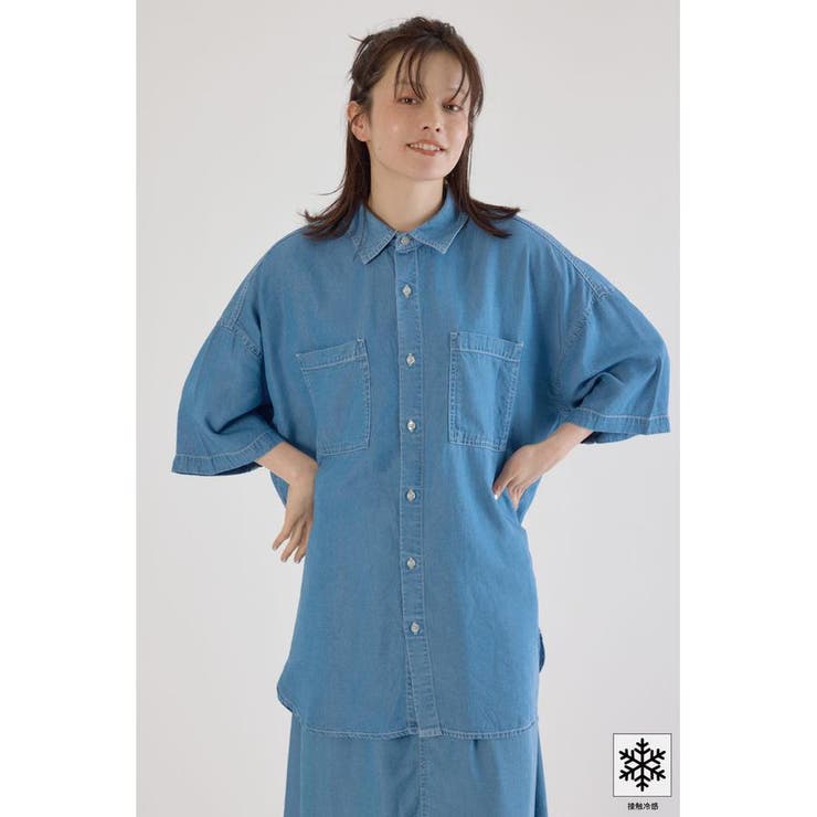 クールデニムビッグシャツ | RODEO CROWNS WIDE BOWL | 詳細画像16 