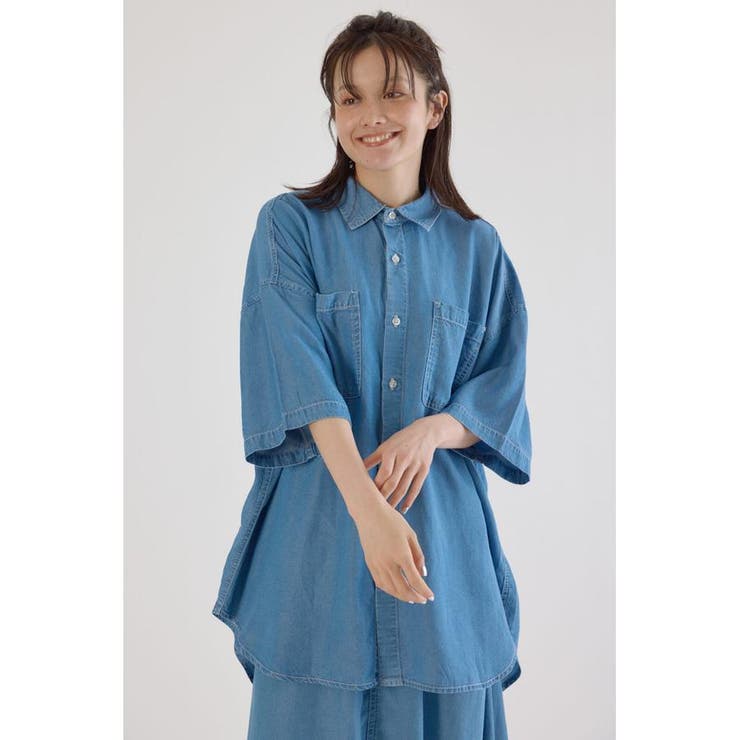 クールデニムビッグシャツ | RODEO CROWNS WIDE BOWL | 詳細画像17 