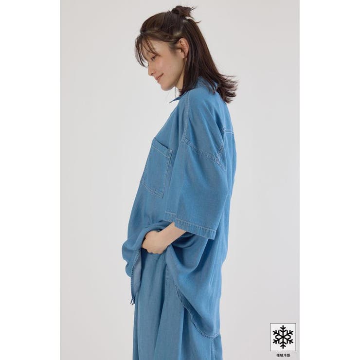 クールデニムビッグシャツ | RODEO CROWNS WIDE BOWL | 詳細画像18 