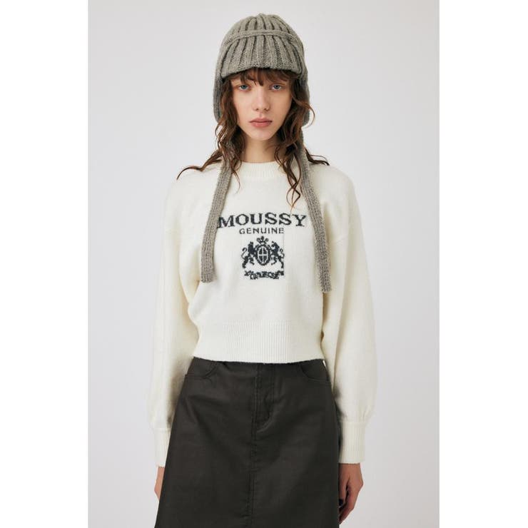 WHT | JACQUARD MOUSSY ニットトップス | MOUSSY OUTLET