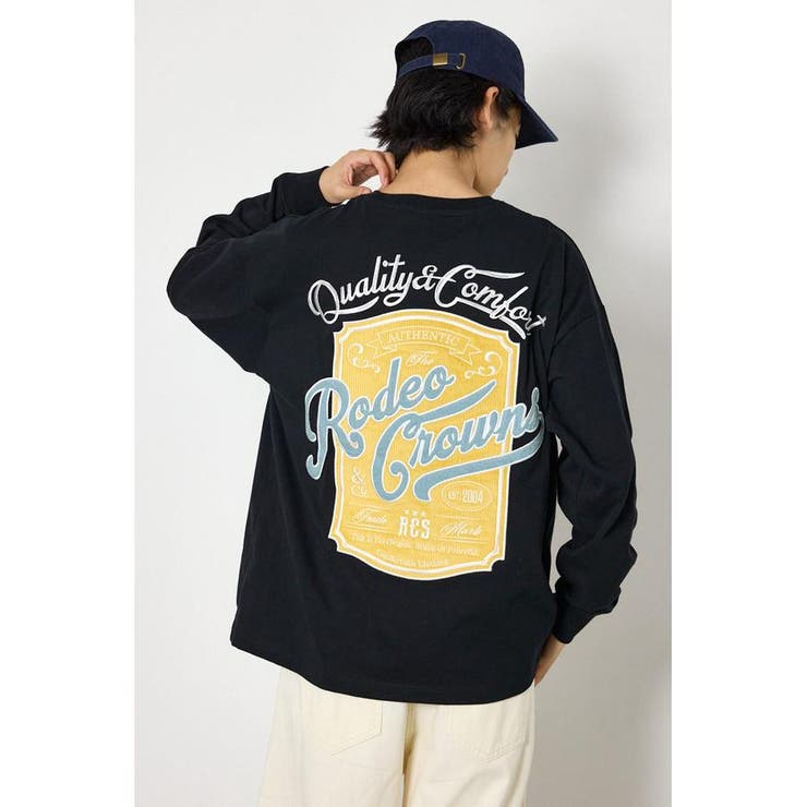 BLK | シールドロゴロングスリーブTシャツ | RODEO CROWNS WIDE BOWL