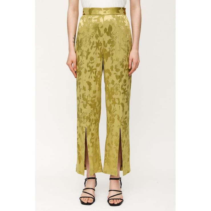 FRONT SLIT SHINY FLOWER パンツ | SLY OUTLET | 詳細画像3